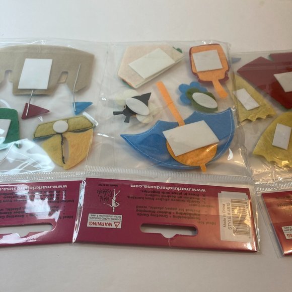 Scrapbook Embellishments Felt Stickers Beach Bee Boat Scuba Paper Crafts Cards - Picture 6 of 15